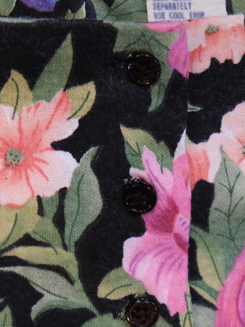 Vintage 90s Moda International Floral Maxi Dress | Pockets | Button Front | Size - Picture 8 of 10